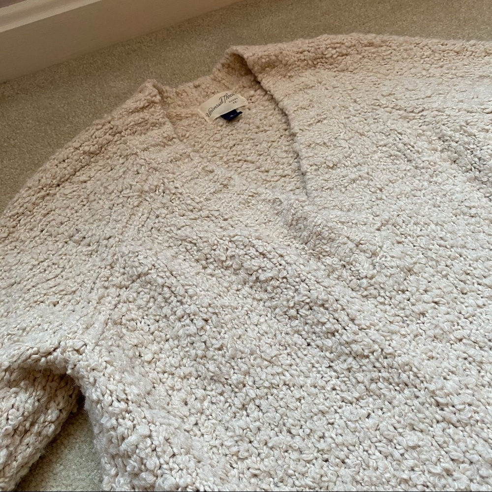 Oatmeal colored Oversized sweater